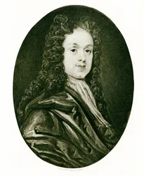 Portretminiatuur van John White, c.1719